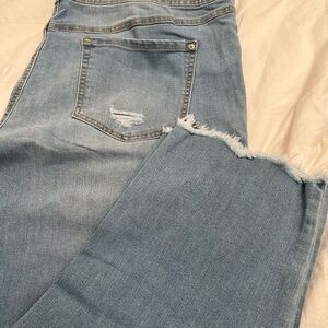 INC Light Indigo Blue Straight Leg Jeans